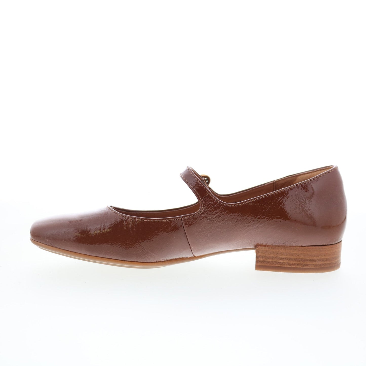 Sofft Elsey SF00907 Womens Brown Leather Hook & Loop Mary Jane Flats Shoes