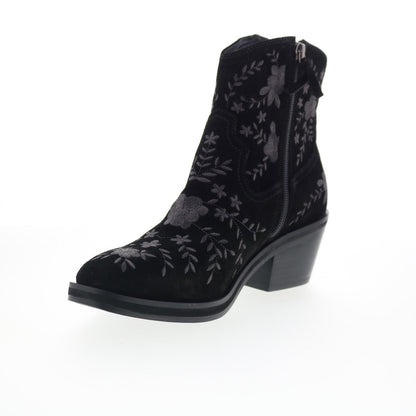 Sofft Sophie SF01022 Womens Black Suede Zipper Ankle & Booties Boots