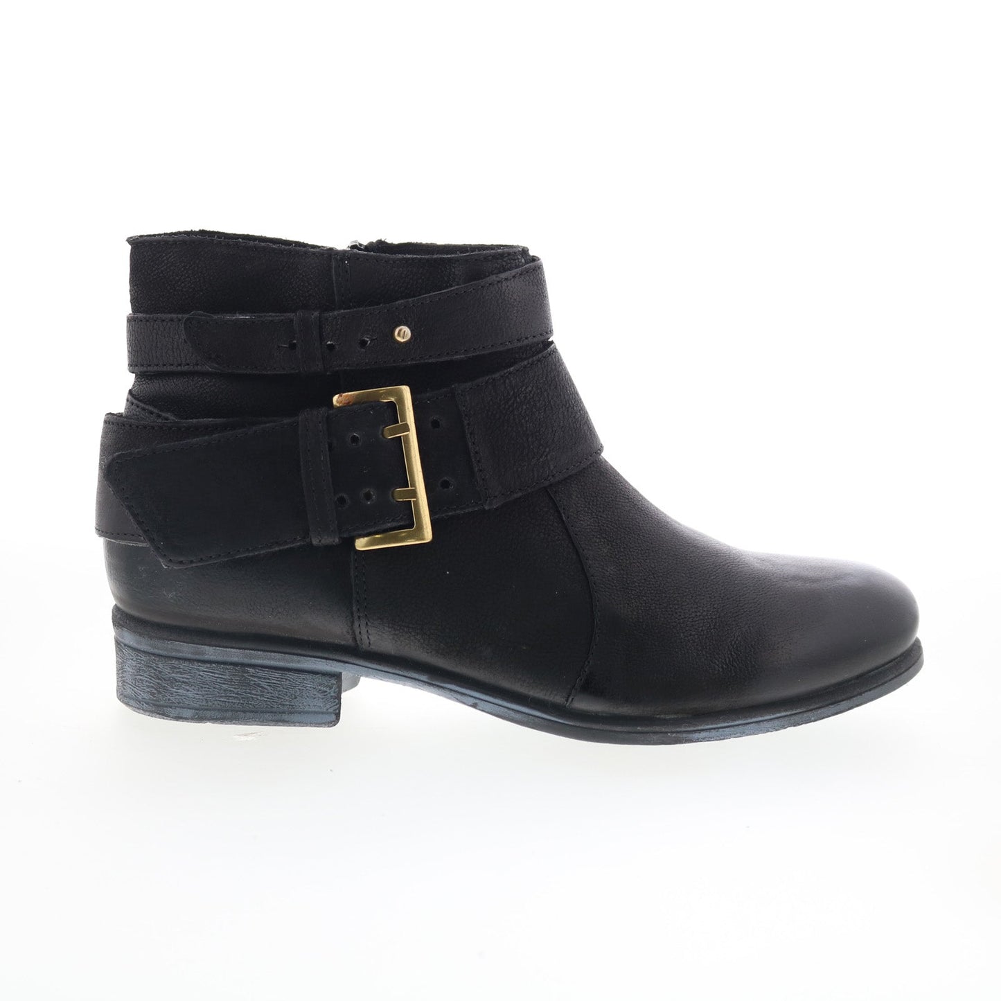 Miz Mooz Shermie Womens Black Leather Zipper Ankle & Booties Boots