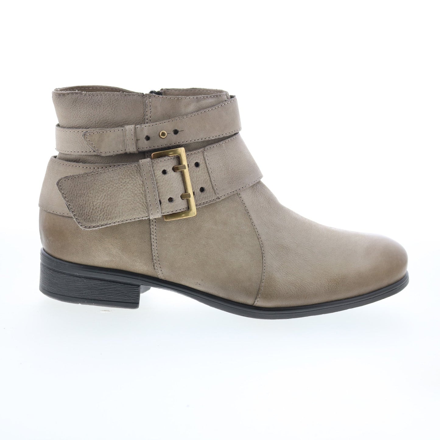 Miz Mooz Shermie Womens Gray Leather Zipper Ankle & Booties Boots