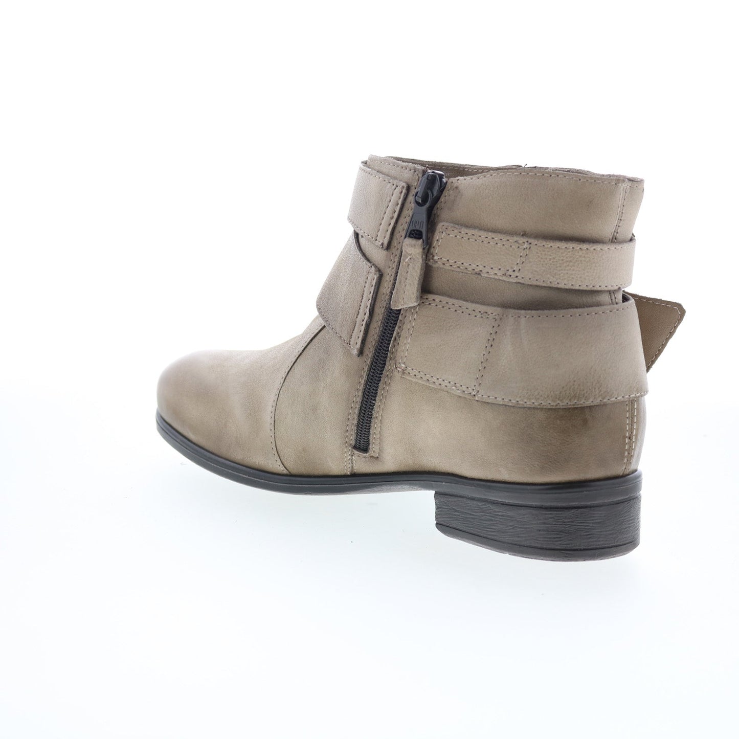 Miz Mooz Shermie Womens Gray Leather Zipper Ankle & Booties Boots