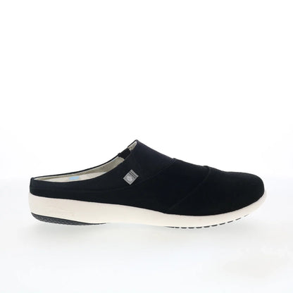 Spenco Siesta Layered Bokeh SP1062BLK Womens Black Clogs Slippers Shoes
