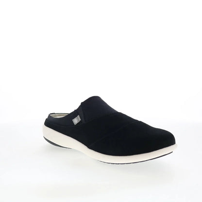 Spenco Siesta Layered Bokeh SP1062BLK Womens Black Clogs Slippers Shoes