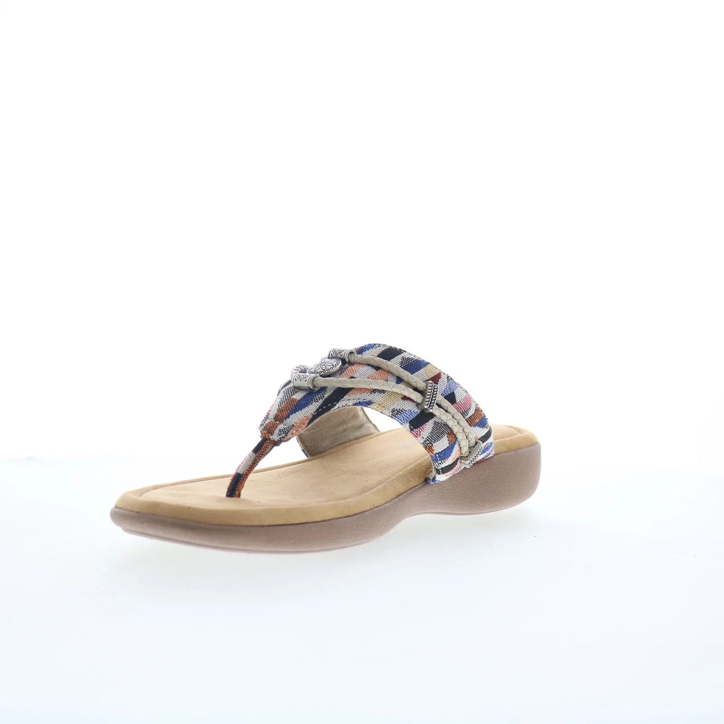 Minnetonka Silverthorne 360 504299 Womens Beige Flip-Flops Sandals Shoes