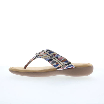 Minnetonka Silverthorne 360 504299 Womens Beige Flip-Flops Sandals Shoes