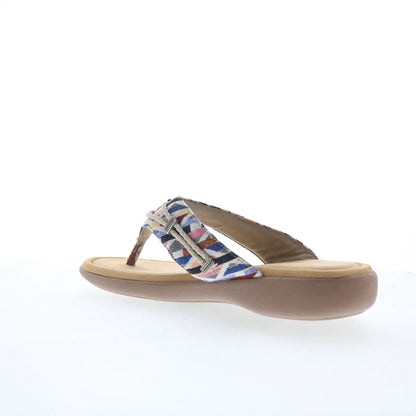 Minnetonka Silverthorne 360 504299 Womens Beige Flip-Flops Sandals Shoes