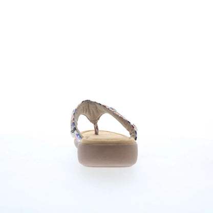 Minnetonka Silverthorne 360 504299 Womens Beige Flip-Flops Sandals Shoes