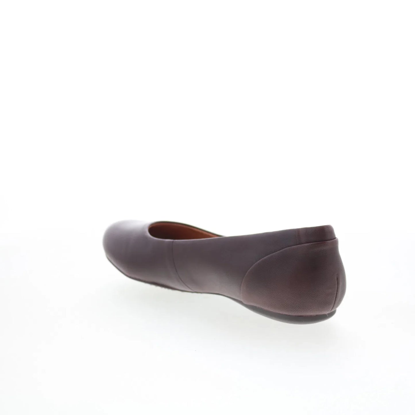 Softwalk Sonoma S1862-682 Womens Brown Leather Slip On Ballet Flats Shoes