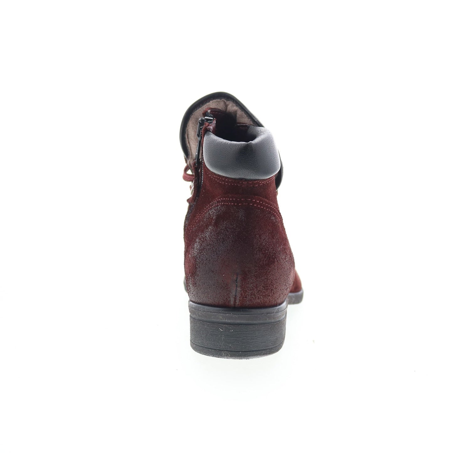 Miz Mooz Steffy Womens Red Suede Zipper Ankle & Booties Boots