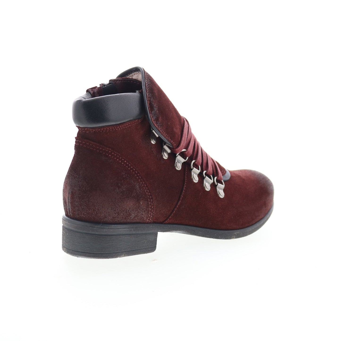 Miz Mooz Steffy Womens Red Suede Zipper Ankle & Booties Boots