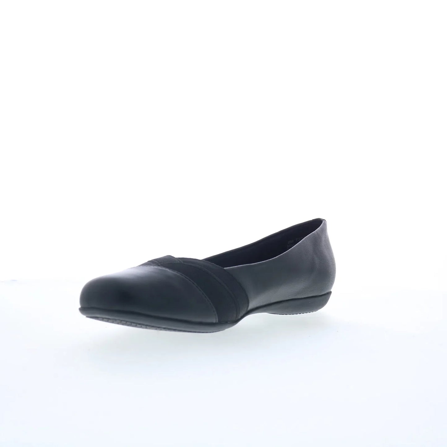 Trotters Stella T2374-001 Womens Black Synthetic Slip On Ballet Flats Shoes