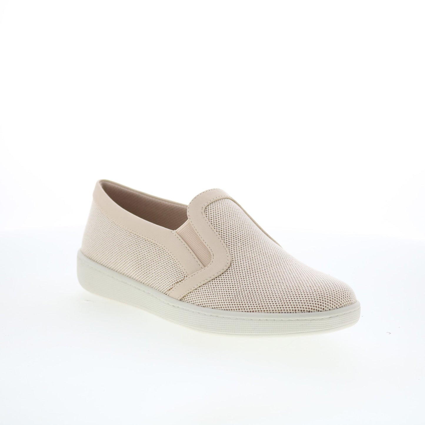 Trotters Alright T2101-137 Womens Beige Mesh Slip On Lifestyle Sneakers Shoes
