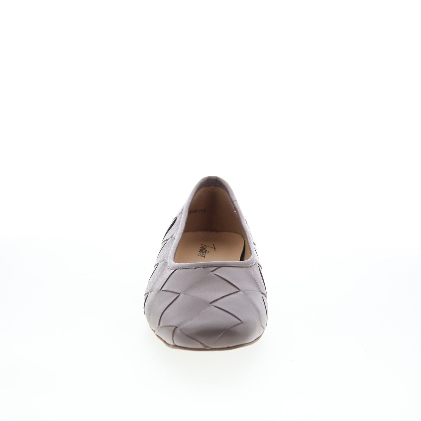 Trotters Hanny T2125-117 Womens Gray Leather Slip On Ballet Flats Shoes