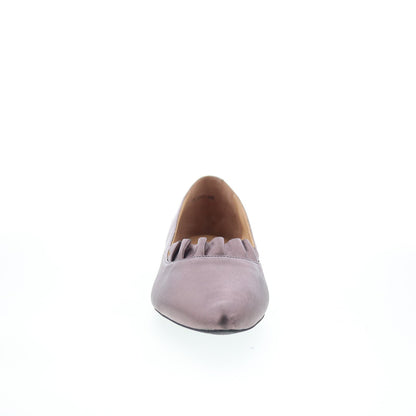 Trotters Elsie T2357-033 Womens Gray Leather Slip On Loafer Flats Shoes