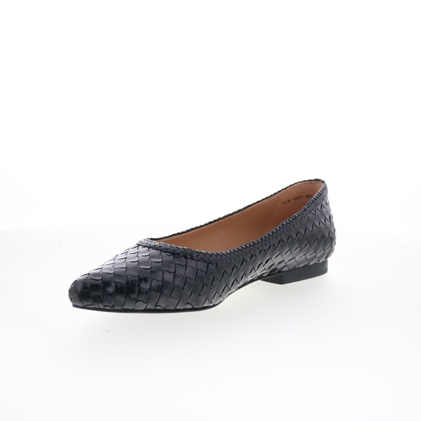 Trotters Emmie T2371-001 Womens Black Leather Slip On Loafer Flats Shoes