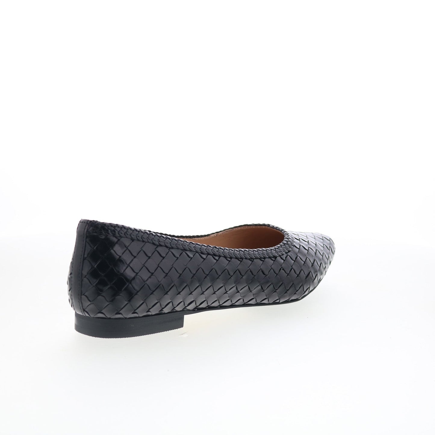 Trotters Emmie T2371-001 Womens Black Leather Slip On Loafer Flats Shoes
