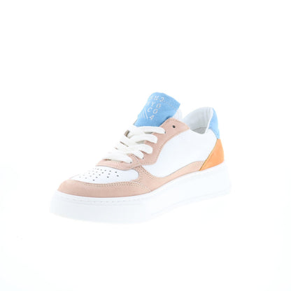 Miz Mooz Torie Womens White Leather Lace Up Lifestyle Sneakers Shoes