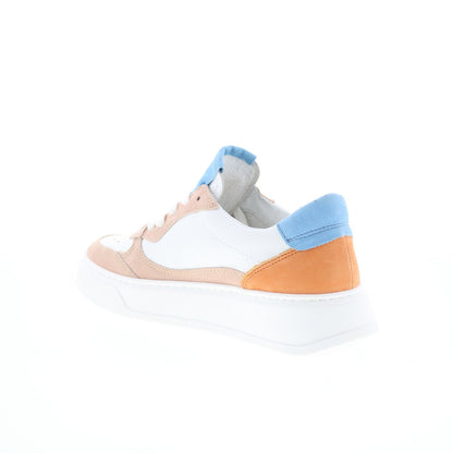 Miz Mooz Torie Womens White Leather Lace Up Lifestyle Sneakers Shoes