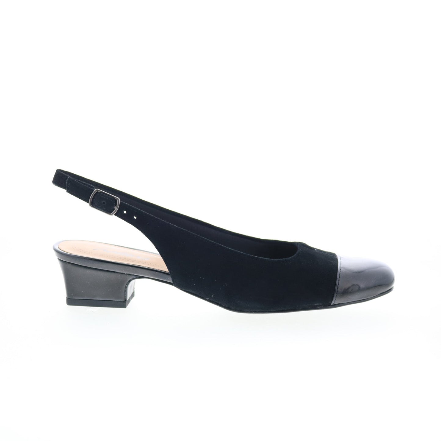 Trotters Dea T7001-048 Womens Black Extra Narrow Slingback Heels Shoes