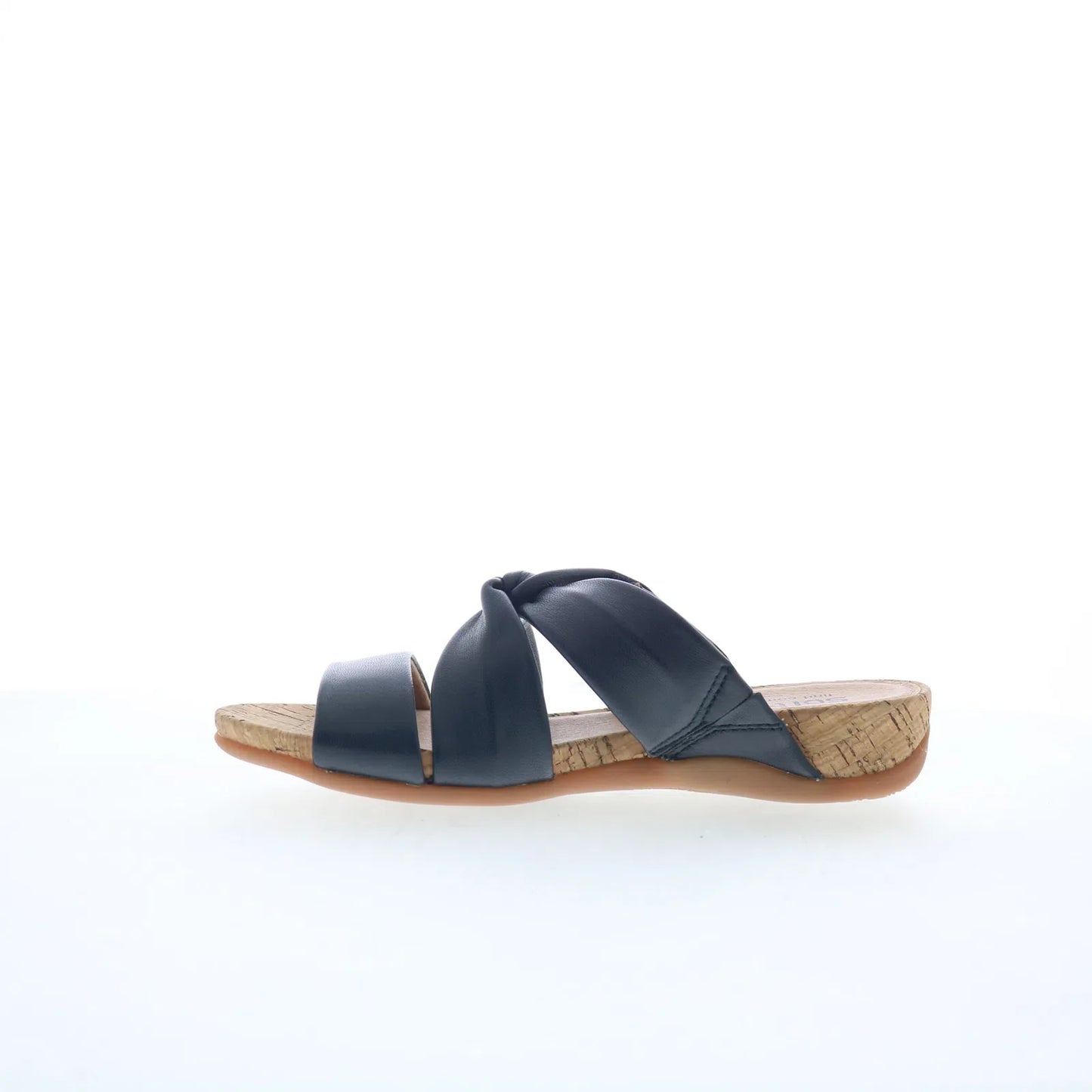 Softwalk Tallulah S2515-400 Womens Blue Leather Slip On Slides Sandals Shoes