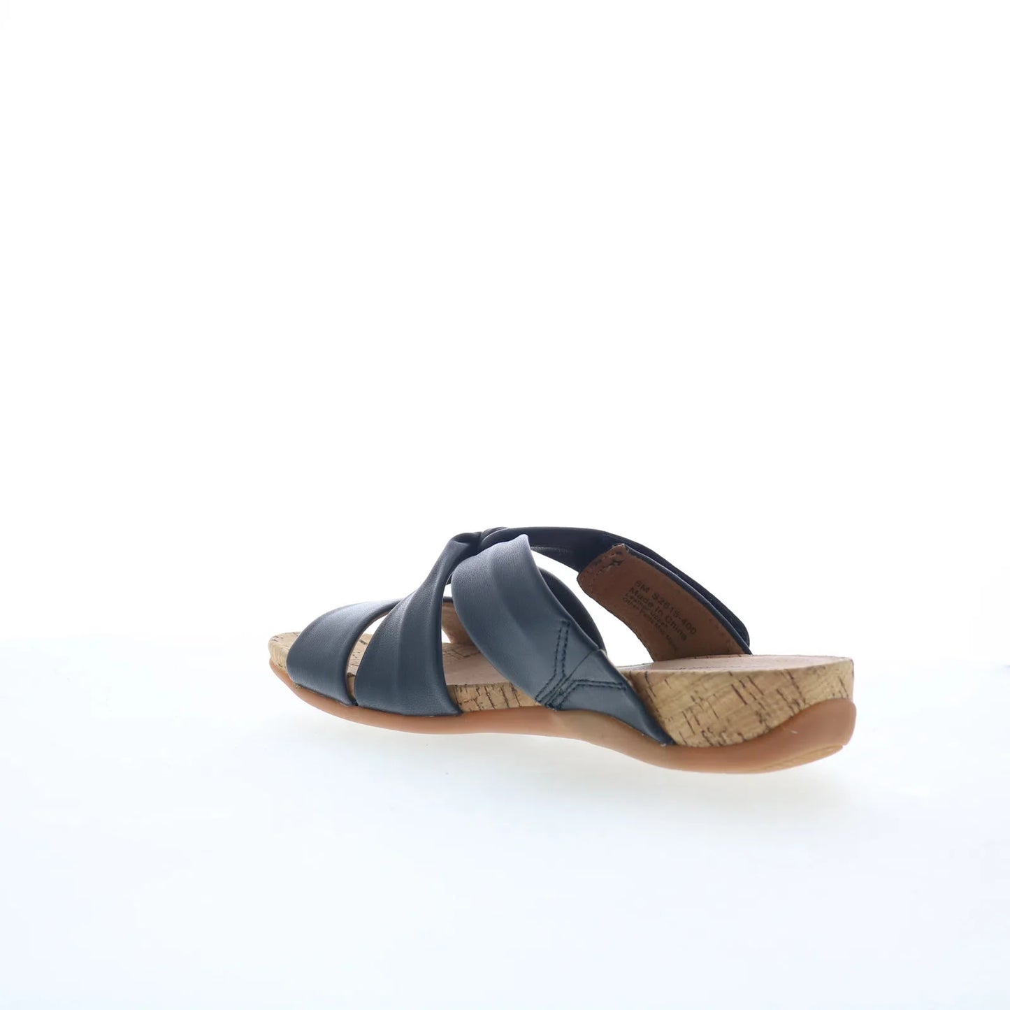 Softwalk Tallulah S2515-400 Womens Blue Leather Slip On Slides Sandals Shoes