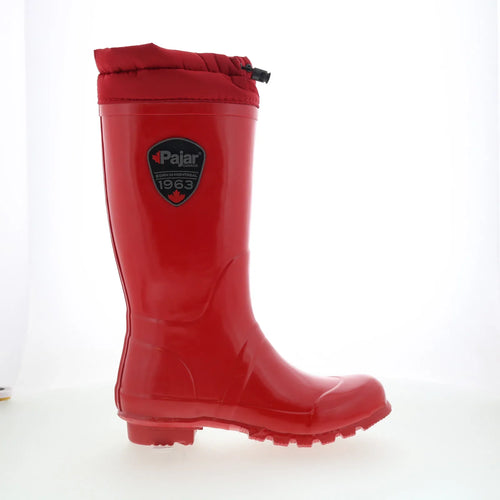 Pajar Tatiana 55792 Womens Red Synthetic Pull On Mid Calf Boots