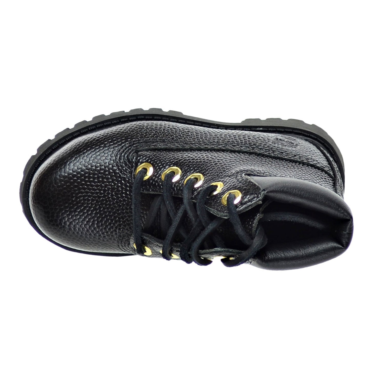 Timberland 6 Inch Premium Waterproof Baby Toddlers Boots Leather Black Textured