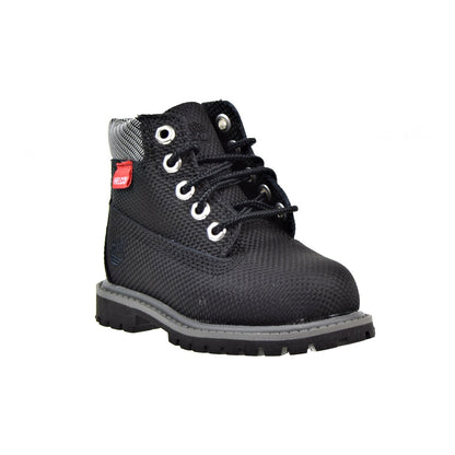Timberland 6 Inch Premium Waterproof Toddler's Boots Black Helcor Leather