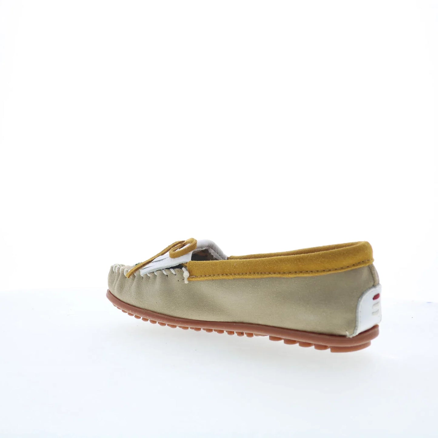 Minnetonka Thunderbird Animikii 628TB Womens Gray Suede Loafer Flats Shoes