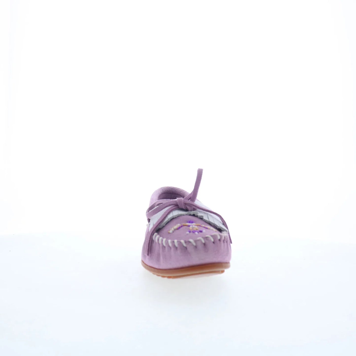 Minnetonka Thunderbird Animikii 629TB Womens Purple Suede Loafer Flats Shoes