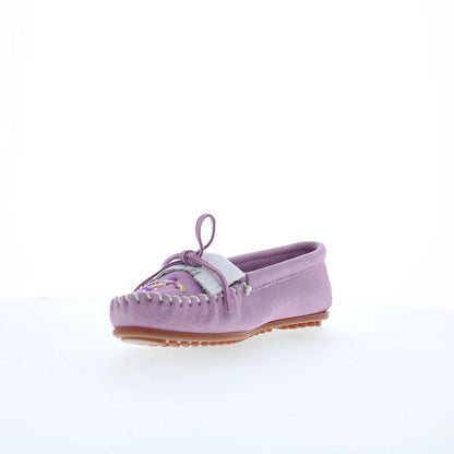 Minnetonka Thunderbird Animikii 629TB Womens Purple Suede Loafer Flats Shoes