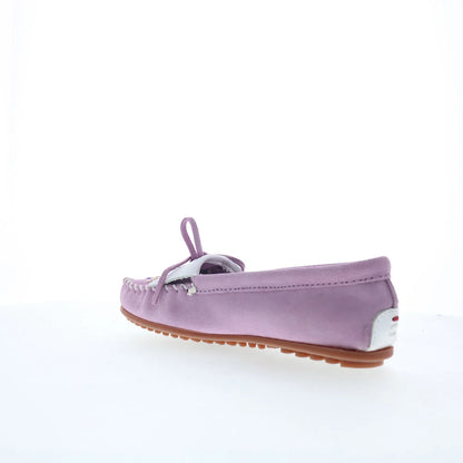 Minnetonka Thunderbird Animikii 629TB Womens Purple Suede Loafer Flats Shoes