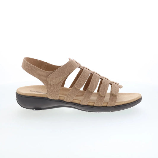 Trotters Tiki T2109-277 Womens Brown Nubuck Strap Sandals Shoes
