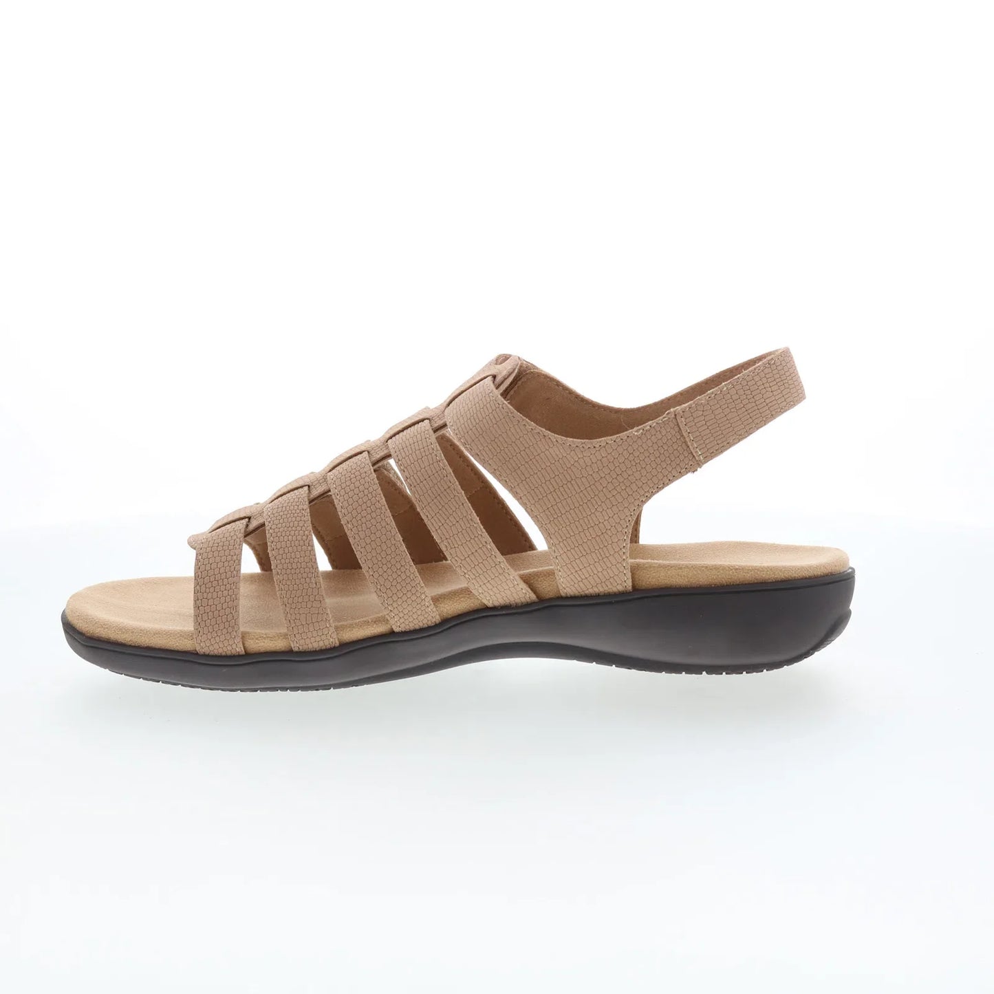 Trotters Tiki T2109-277 Womens Brown Nubuck Strap Sandals Shoes