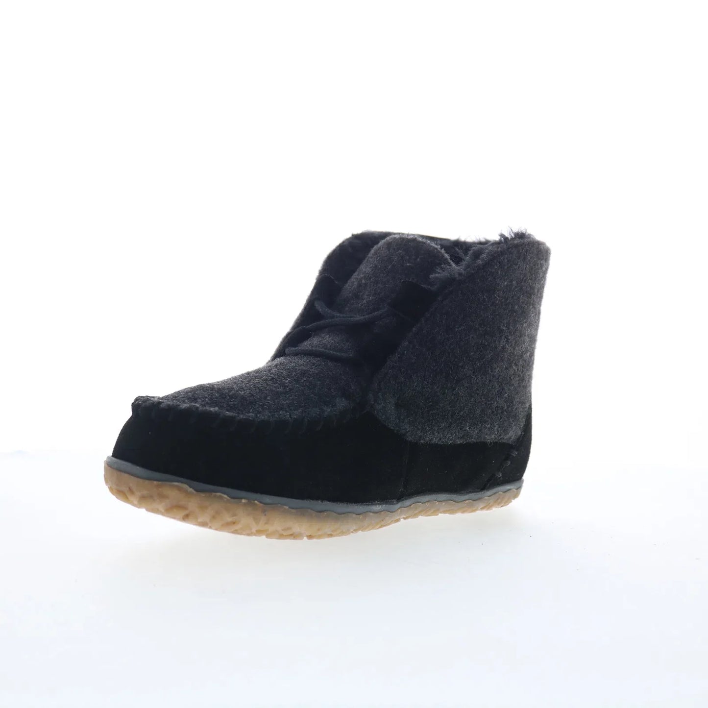 Minnetonka Torrey 40142 Womens Black Suede Loafer Slippers Shoes