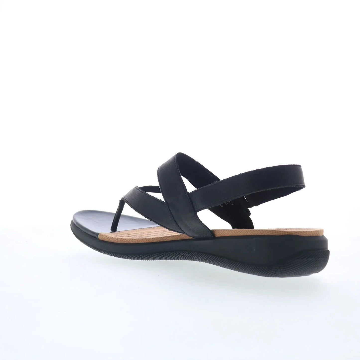 Softwalk Tracy S2517-001 Womens Black Leather Slip On Slingback Sandals Shoes