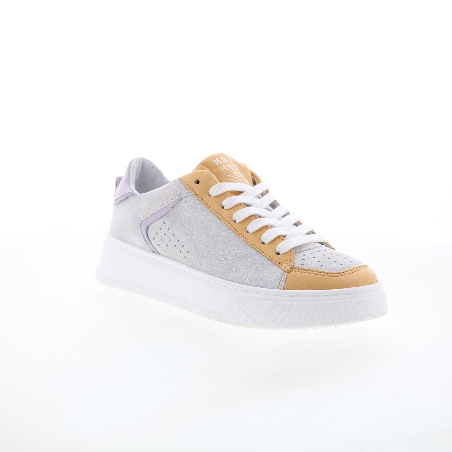 Miz Mooz Tristin Womens Gray Leather Lace Up Lifestyle Sneakers Shoes