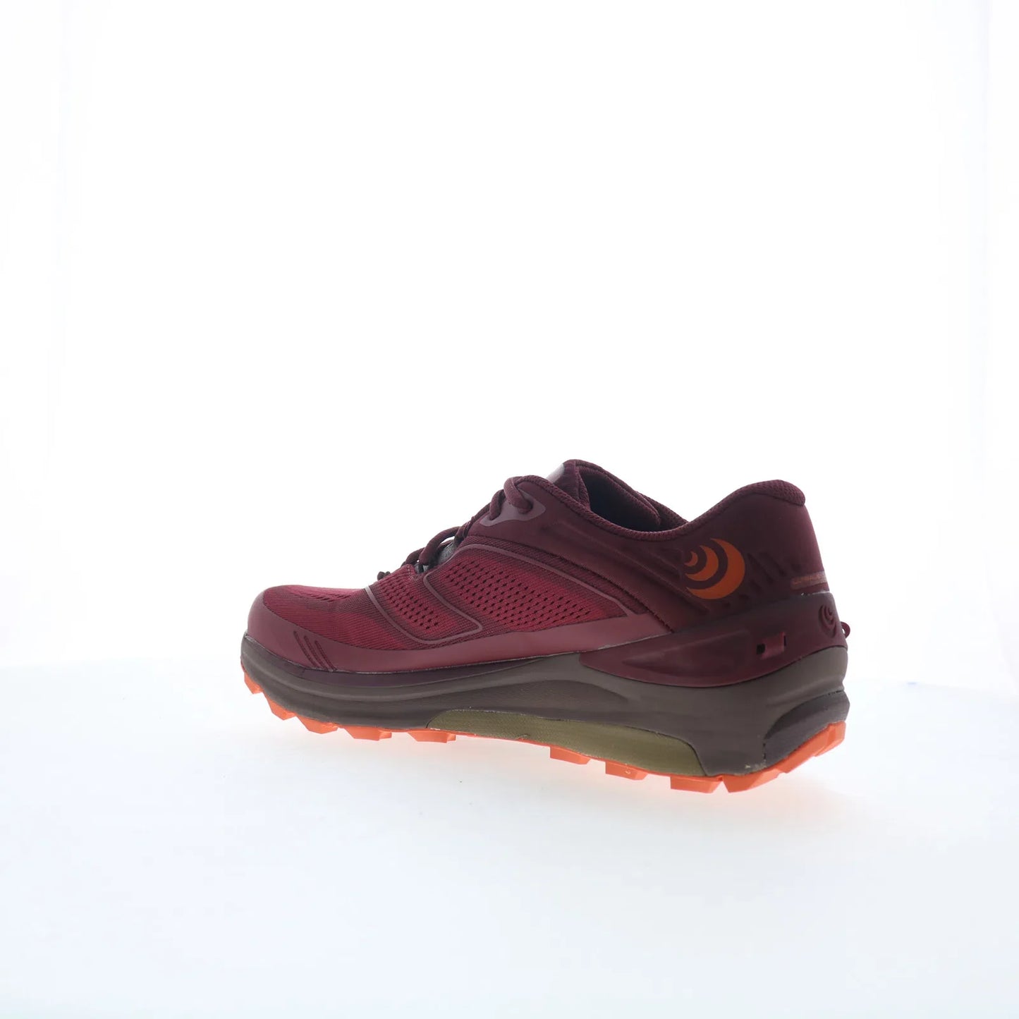 Topo Ultraventure 2 W043 Womens Red Canvas Lace Up Athletic Hiking Shoes