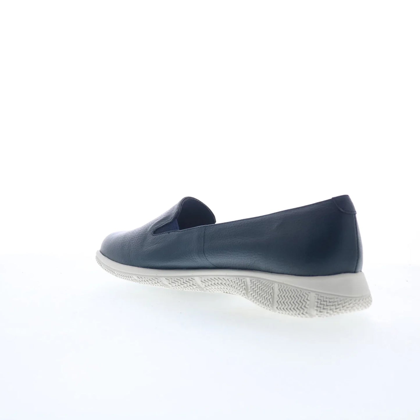 Trotters Universal T2110-400 Womens Blue Leather Slip On Loafer Flats Shoes