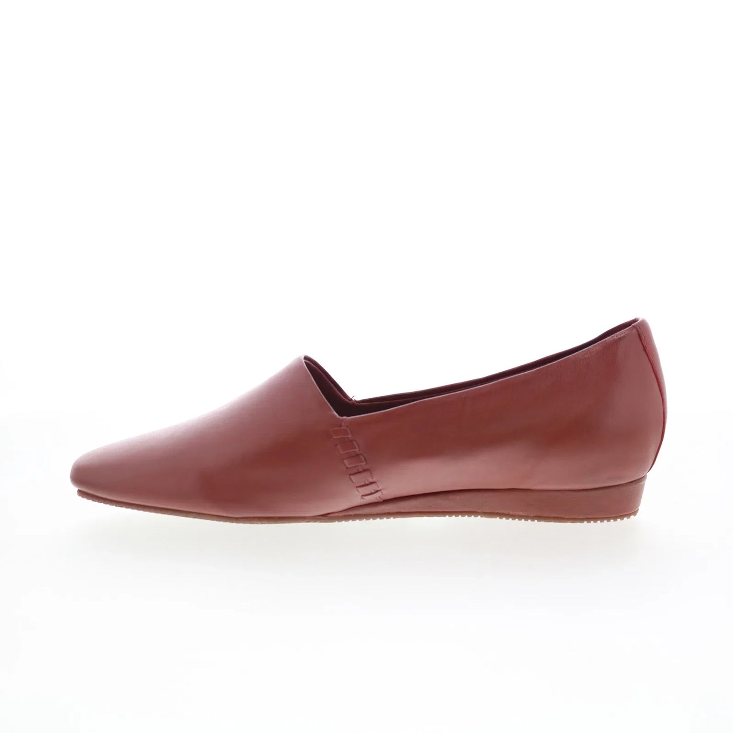Softwalk Vale S2368-245 Womens Brown Leather Slip On Loafer Flats Shoes