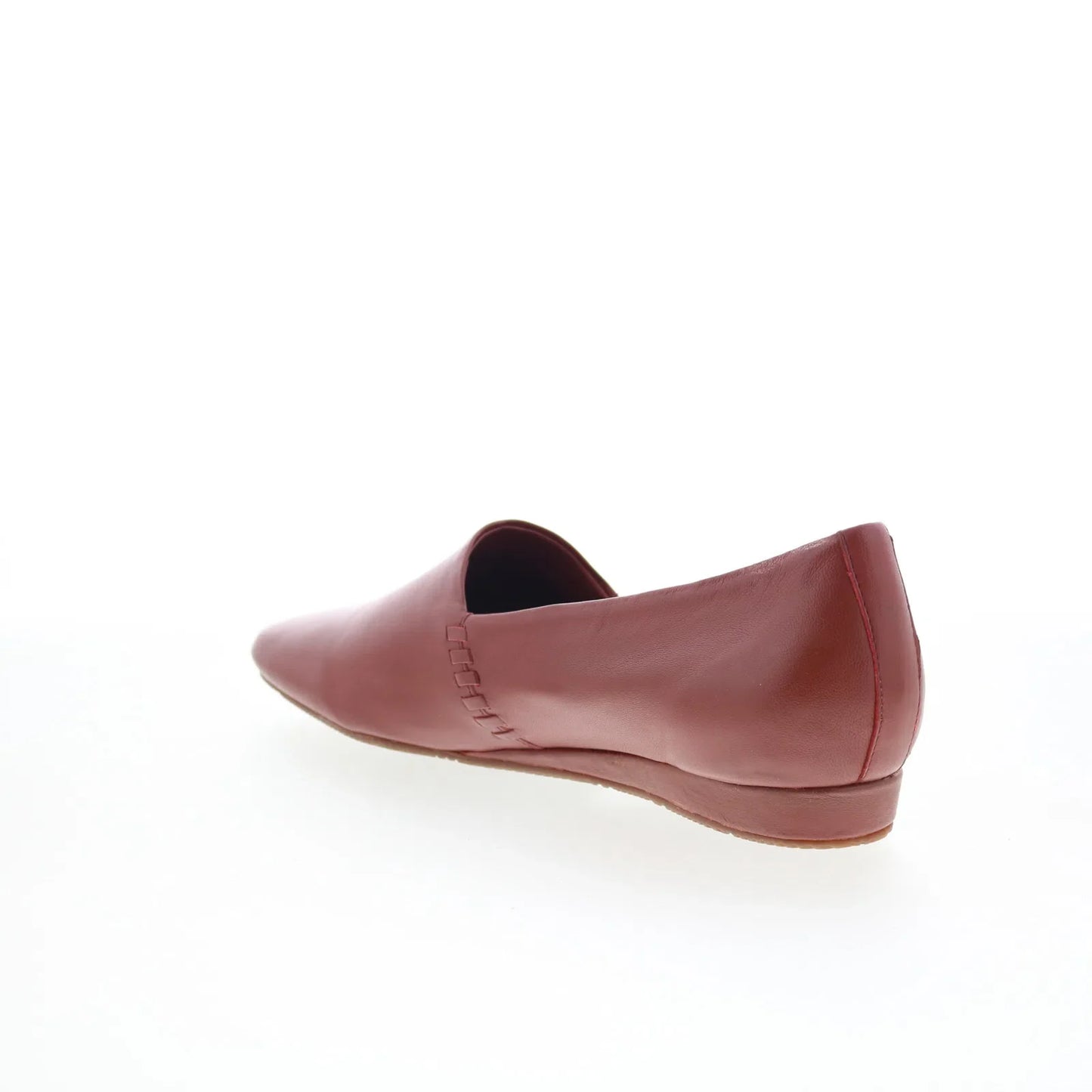 Softwalk Vale S2368-245 Womens Brown Leather Slip On Loafer Flats Shoes