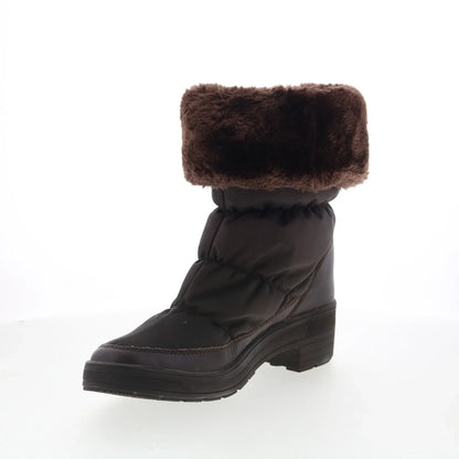 Pajar Ventura 53210 Womens Brown Leather Zipper Ankle & Booties Boots