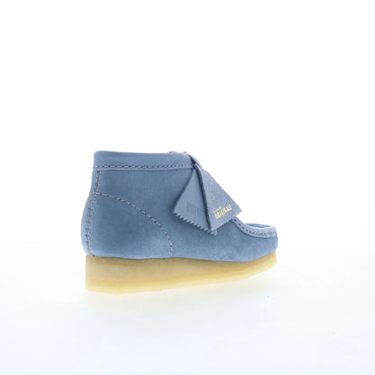 Clarks Wallabee Boot 26180162 Womens Blue Suede Lace Up Chukkas Boots