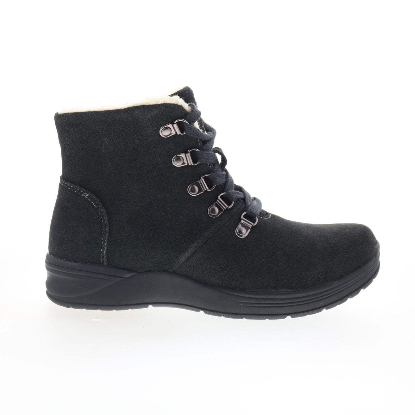 Propet Demi WFA0165 Womens Gray Suede Lace Up Casual Dress Boots