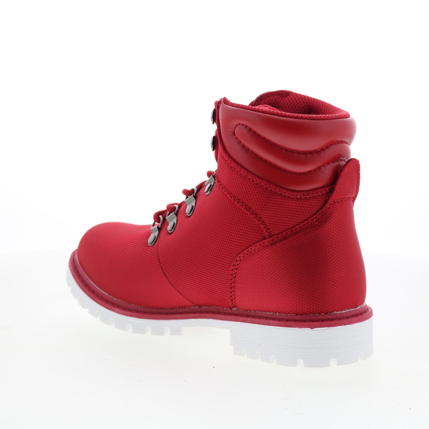 Lugz Grotto II WGROT2T-637 Womens Red Canvas Lace up Casual Dress Boots