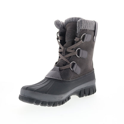Lugz Stormy WSTORMS-0259 Womens Black Suede Lace up Casual Dress Boots