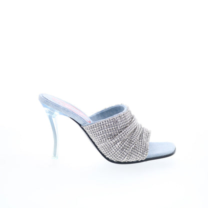 Diesel D-Sydney SDL S Y03341-P6071-HA043 Womens Gray Heeled Sandals Shoes