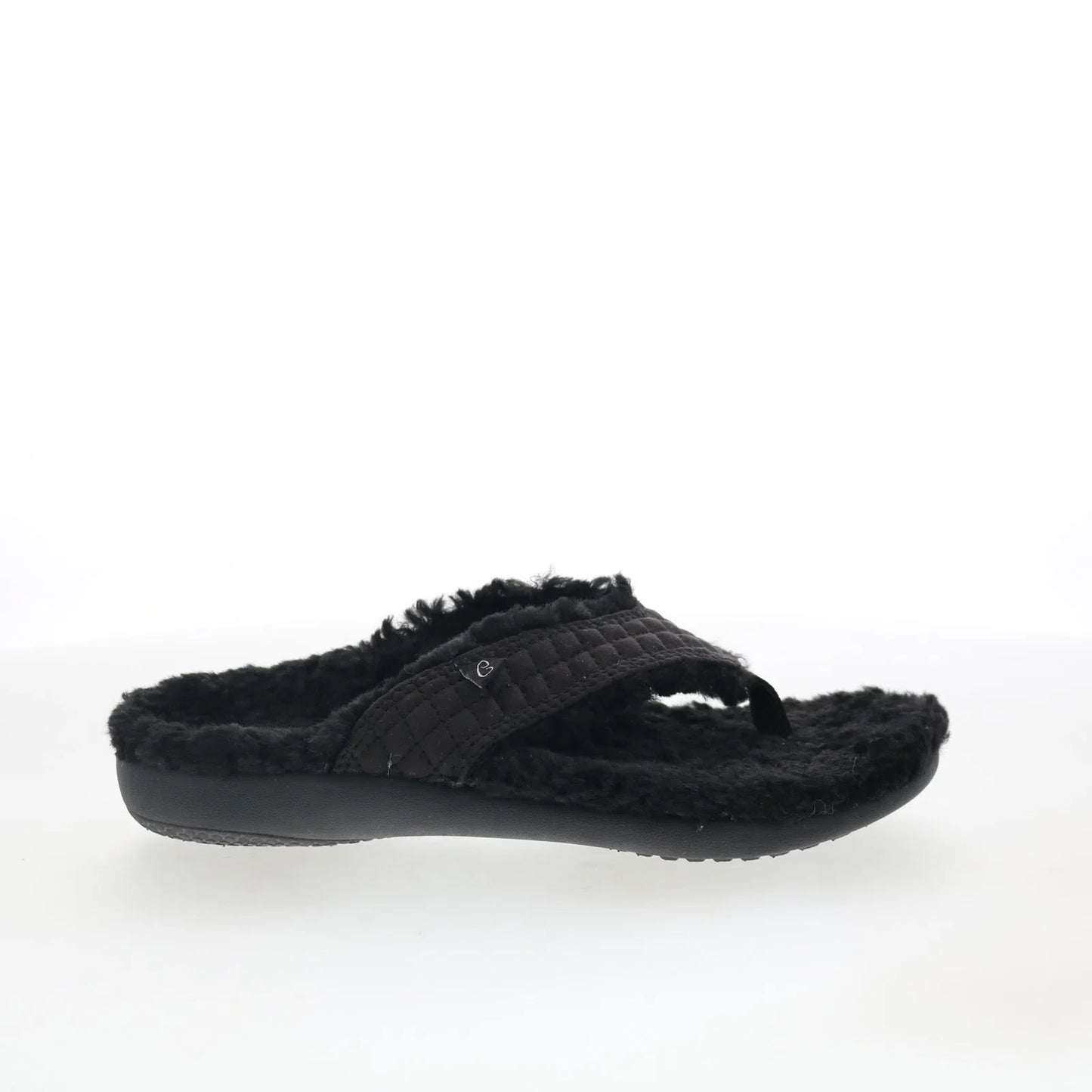 Spenco Yumi Coco Slipper SP1199BLK Womens Black Flip-Flops Sandals Shoes