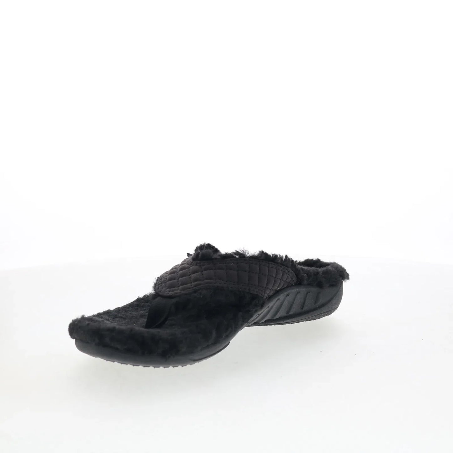 Spenco Yumi Coco Slipper SP1199BLK Womens Black Flip-Flops Sandals Shoes