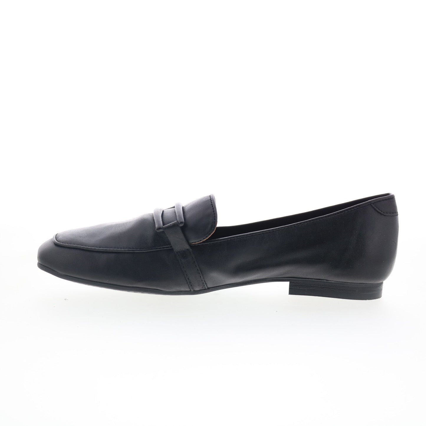 Miz Mooz Ziya Womens Black Leather Slip On Loafer Flats Shoes